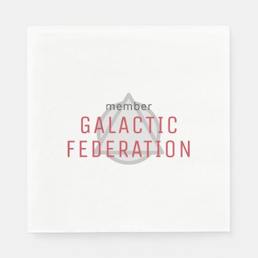 Serviette En Papier Membre de la Fédération Galactique (Devant)