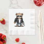Serviette En Papier Mèmes de nounours mignons (En situation)