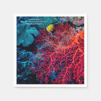 Serviette En Papier Mémoire de l'océan / Paysage de récif corallien