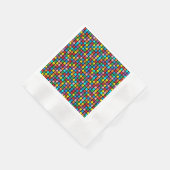 Serviette En Papier Mémoires multicolores (Coin)