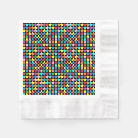 Serviette En Papier Mémoires multicolores (Devant)
