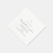 Serviette En Papier Mémorial en mémoire d'amour moderne simple élégant (Coin)