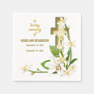 Serviette En Papier Mémorial funéraire de Lily Cross