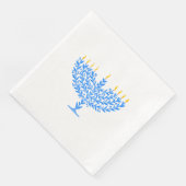 Serviette En Papier Menorah Hanoukka (Coin)