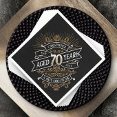 Serviette En Papier Mens Funny Whiskey 70e anniversaire