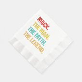 Serviette En Papier Mens Mack The Man The Myth The Legend (Coin)