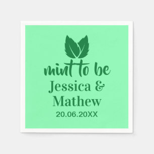 Serviette En Papier Mention Pour Être Élégant Mariage Papier Personnal
