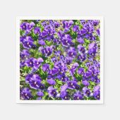 Serviette En Papier Mer de sérénité : Le beau terrain de purple violet (Devant)