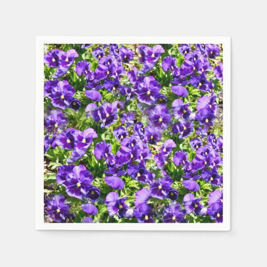 Serviette En Papier Mer de sérénité : Le beau terrain de purple violet (Devant)