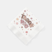 Serviette En Papier Merci (Coin)