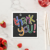 Serviette En Papier Merci (En situation)