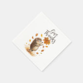 Serviette En Papier Merci (Coin)