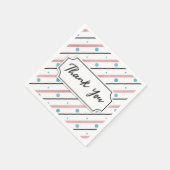 Serviette En Papier Merci (Coin)