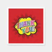 Serviette En Papier Merci (Devant)