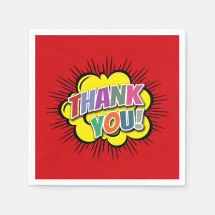 Serviette En Papier Merci