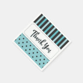 Serviette En Papier Merci (Coin)