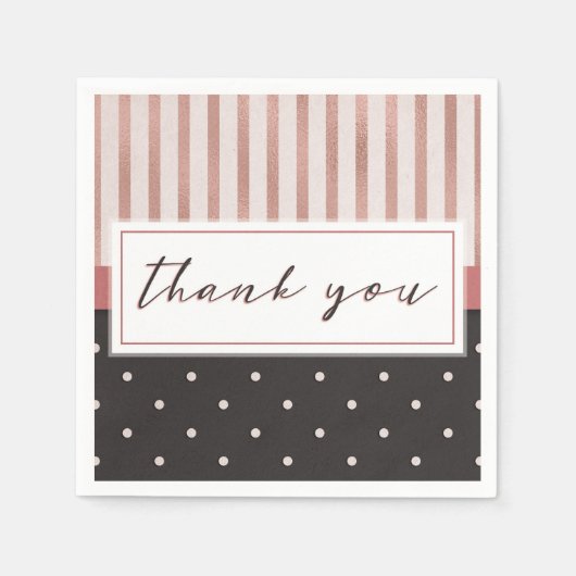 Serviette En Papier Merci (Devant)