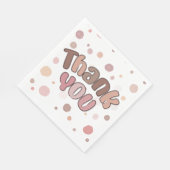 Serviette En Papier Merci (Coin)
