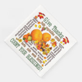 Serviette En Papier Merci ! (Coin)