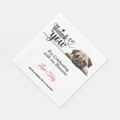Serviette En Papier Merci carlin Mariage (Coin)