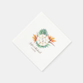 Serviette En Papier Merci Compass mariage Destination Passport (Coin)