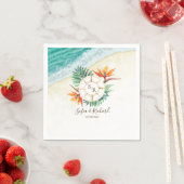 Serviette En Papier Merci Compass mariage Destination Passport (En situation)