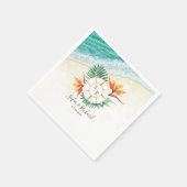 Serviette En Papier Merci Compass mariage Destination Passport (Coin)