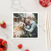 Serviette En Papier Merci | Cute Mariage chien animal (En situation)