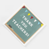 Serviette En Papier Merci d'appréciation de l'enseignant (Coin)