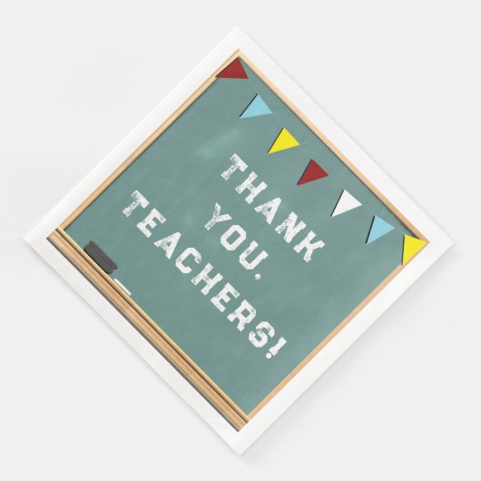 Serviette En Papier Merci d'appréciation de l'enseignant (Coin)