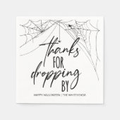 Serviette En Papier Merci d'avoir abandonné par Halloween Party Napkin (Devant)
