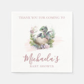 Serviette En Papier Merci de Baby shower Little Dragon (Devant)