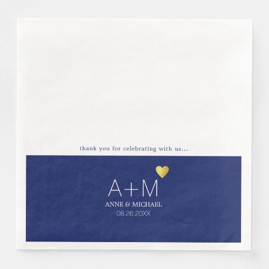 Serviette En Papier merci de célébrer avec nous... (Devant)