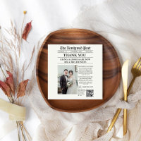 Merci de Mariage photo unique du journal