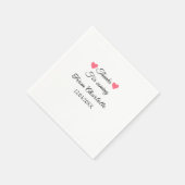 Serviette En Papier merci de venir ajouter un message texte (Coin)