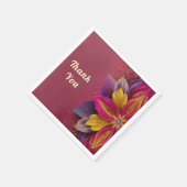 Serviette En Papier Merci en faveur des sacs-cadeaux mariages (Coin)