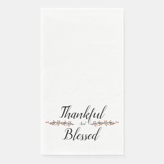Serviette En Papier Merci et béni (Devant)