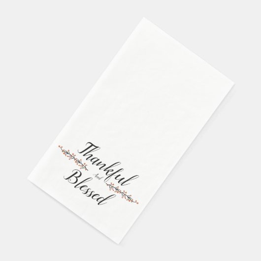 Serviette En Papier Merci et béni (Coin)