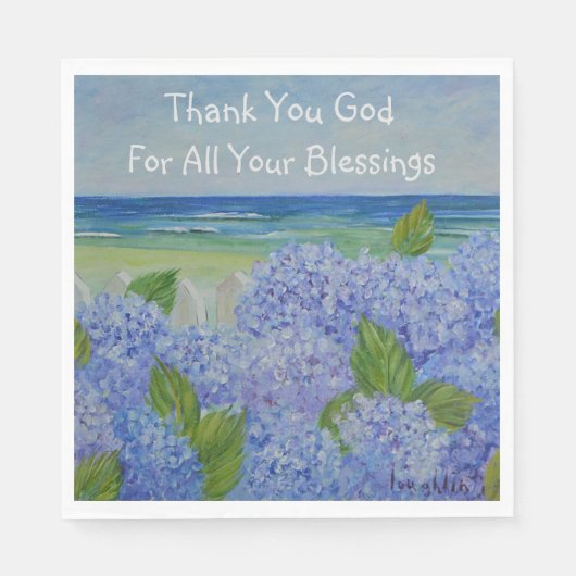 Serviette En Papier Merci God Seashore (Devant)