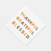 Serviette En Papier Merci gracieux béni - Automne Colours Papier (Coin)