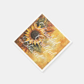 Serviette En Papier Merci Gratuit Béni Thanksgiving Automne automne (Coin)