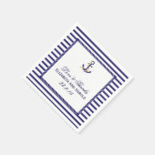 Serviette En Papier Merci Mariage nautique (Coin)