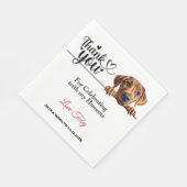Serviette En Papier Merci Mariage Rhodesian Ridgeback (Coin)