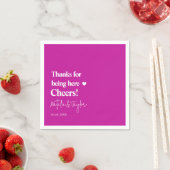 Serviette En Papier Merci ! Mariage simple (En situation)