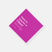 Serviette En Papier Merci ! Mariage simple (Coin)