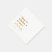 Serviette En Papier Merci ! Mariage simple (Coin)