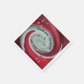 Serviette En Papier Merci Musique Enseignant Fin d'année Repas Retrait (Coin)