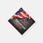 Serviette En Papier Merci patriotique (Coin)