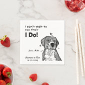 Serviette En Papier Merci photo pour animal de compagnie personnalisé (En situation)