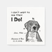 Serviette En Papier Merci photo pour animal de compagnie personnalisé (Devant)